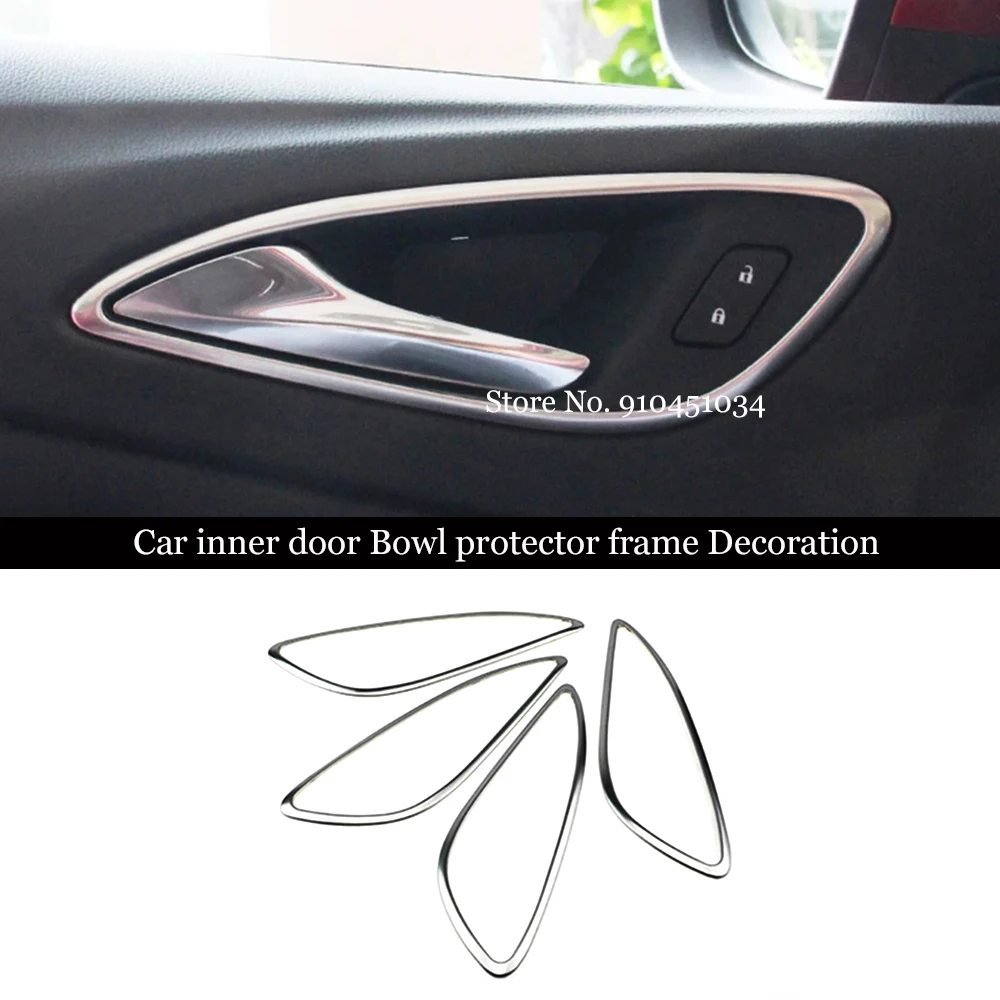 

For Opel Astra K 2016 2017 2018 2019 Accessories Car Styling Interior Door Handle Trim Bezel Garnish Moldings Cover Trim 4pcs