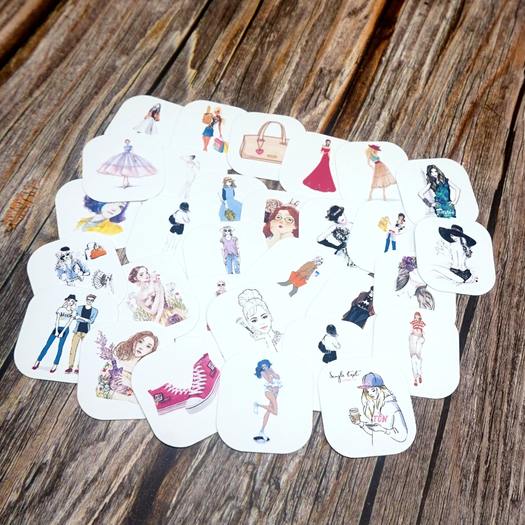 

32 шт. Прохладный девочек Водонепроницаемый стены стикеры сделай сам ноутбук Чехол автомобиля скейтборд для телефона на мотоцикл наклейки студентов дневник канцелярские наклейки