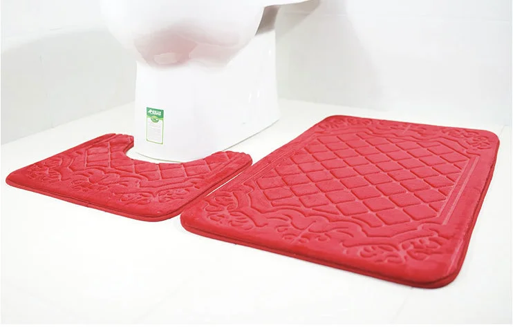 Дешевые 2 шт. Набор ковриков для ванной комнаты много дизайнерских