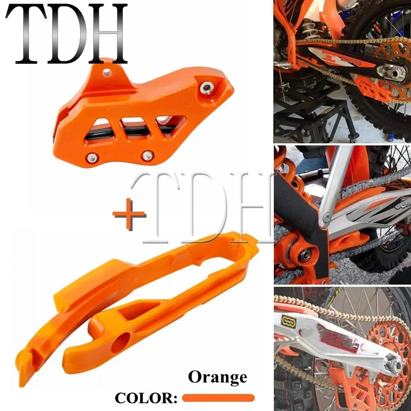 

Racing Motocross Dirt Bike Swingarm Chain Guide Guard + Chain Slider Guard Protector for SX SXF SMR XC 125-450 2012-2019