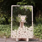 Свадебная коробка для гостевых книг-рамка для гостевых книг-альтернатива свадебной гостевой книге-Гостевая Книга в форме сердца