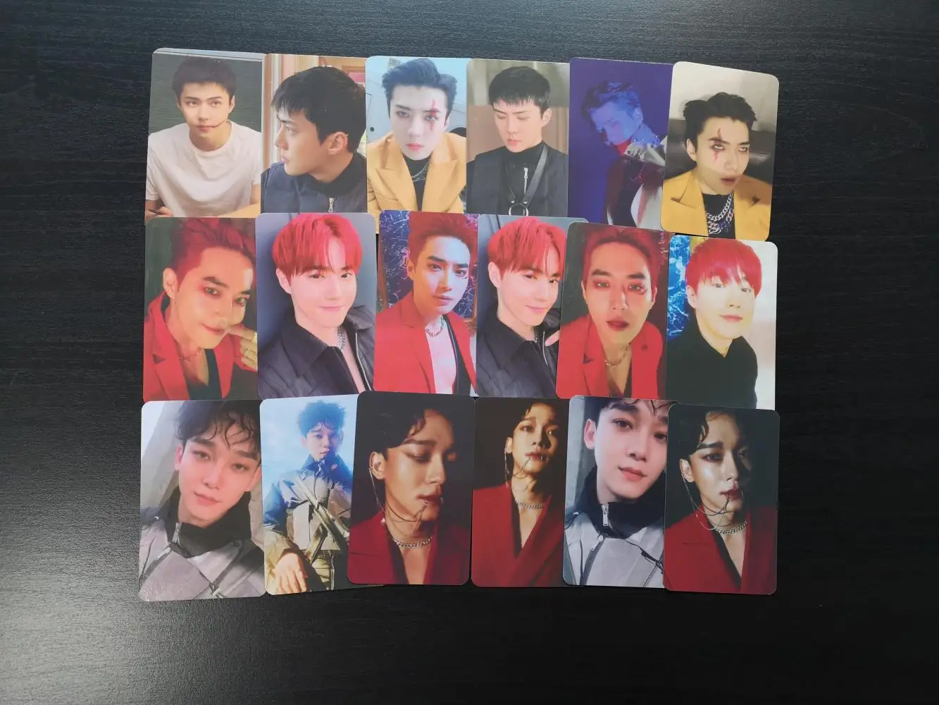 EXO Obsession бумажные фото карты Sehun Kai автограф Фотокарта Kpop Suho Chanyeol HD фотография |