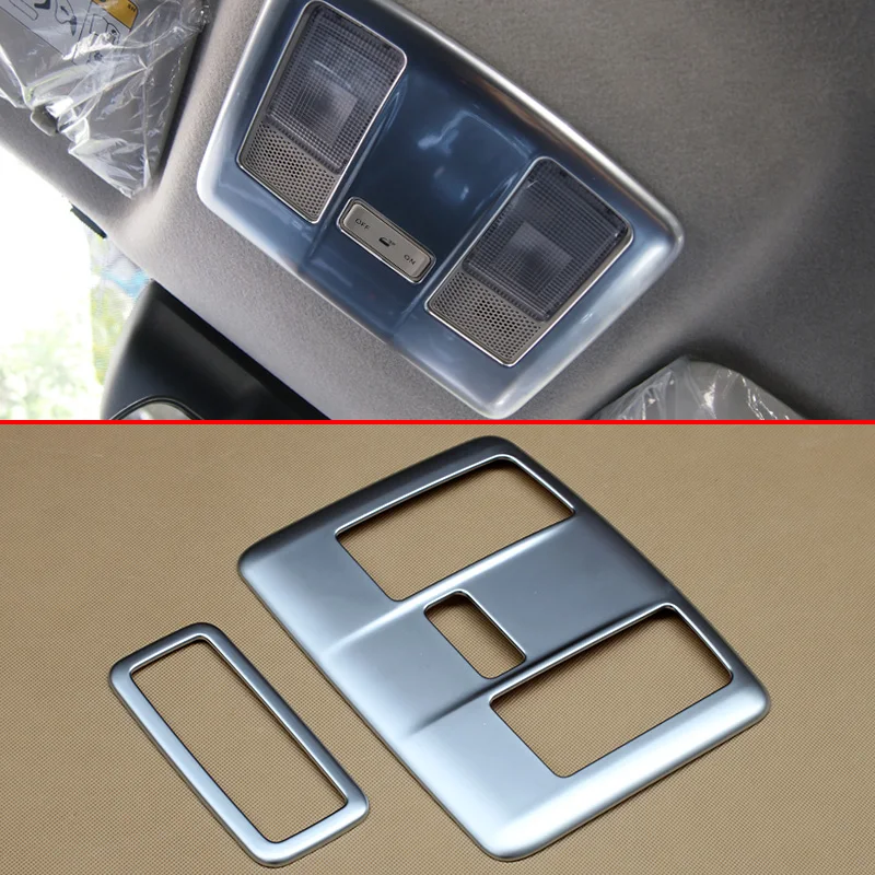 

Pearl Chrome Reading Light Lamp Cover Trims For Mazda 2 Demio 2015 2016 2017 2018 2019 DJ DL Mazda2 Interior Matte Accessories
