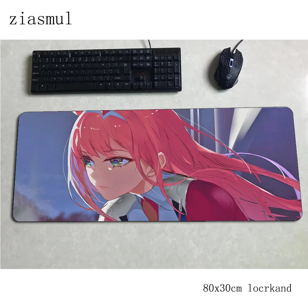 Darling в franxx коврик для мыши с изображением 800x300x3 мм толщиной и геймпад пк