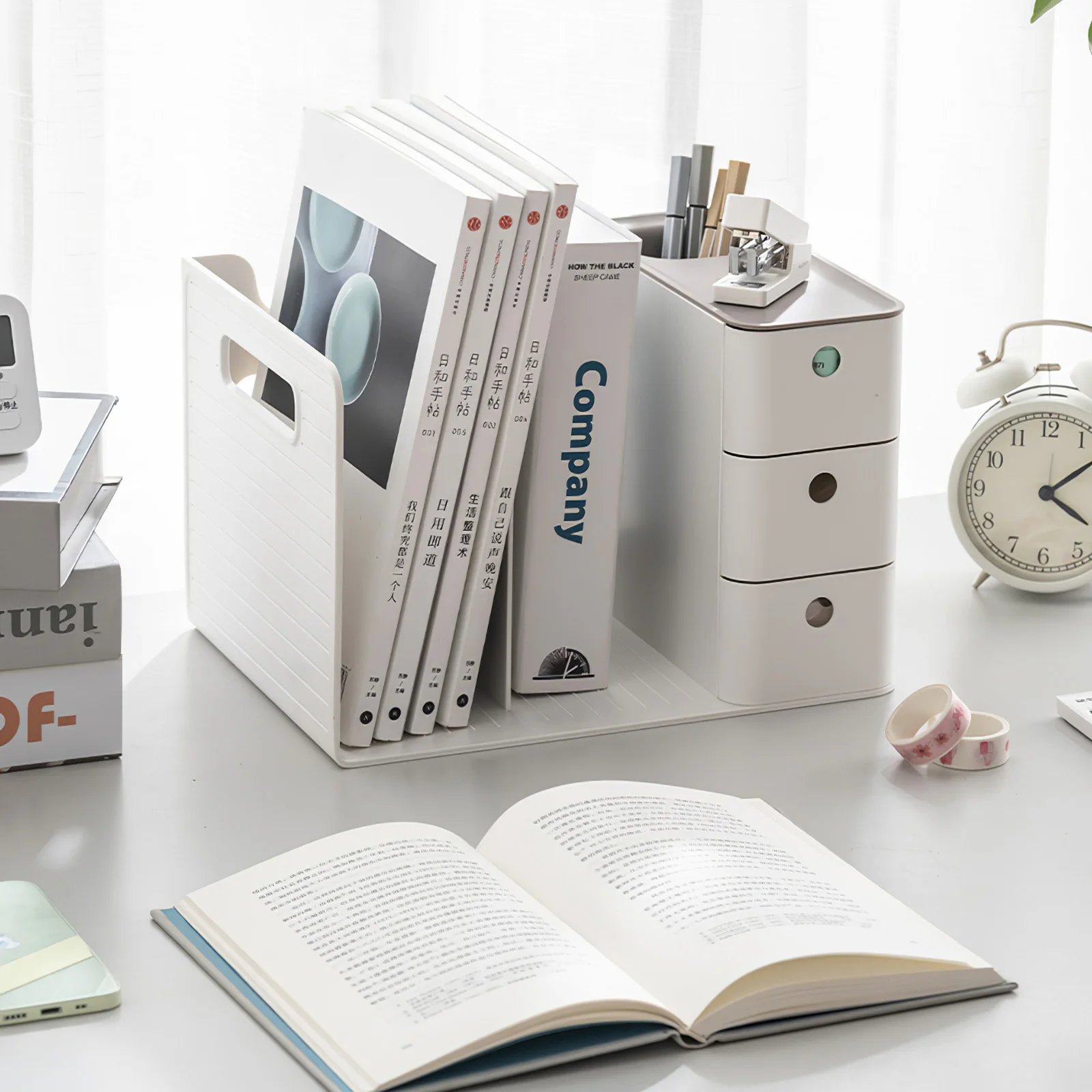 

Настольный чехол для хранения, Гибкий Настольный контейнер для хранения, домашний трехуровневый Настольный стеллаж для хранения, настольн...