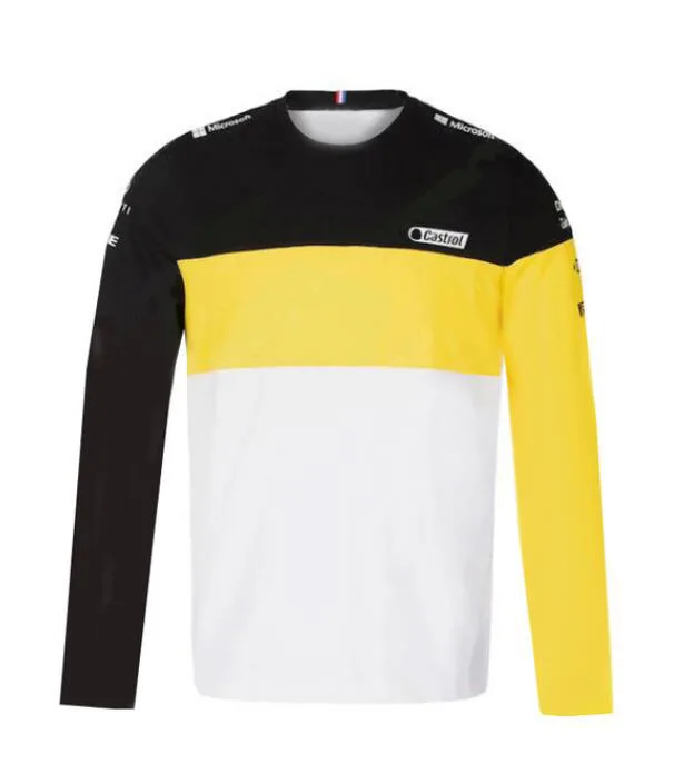 

2021 new F1 team long-sleeved T-shirt, F1 car downhill jersey, polyester quick-drying, the same style is customized