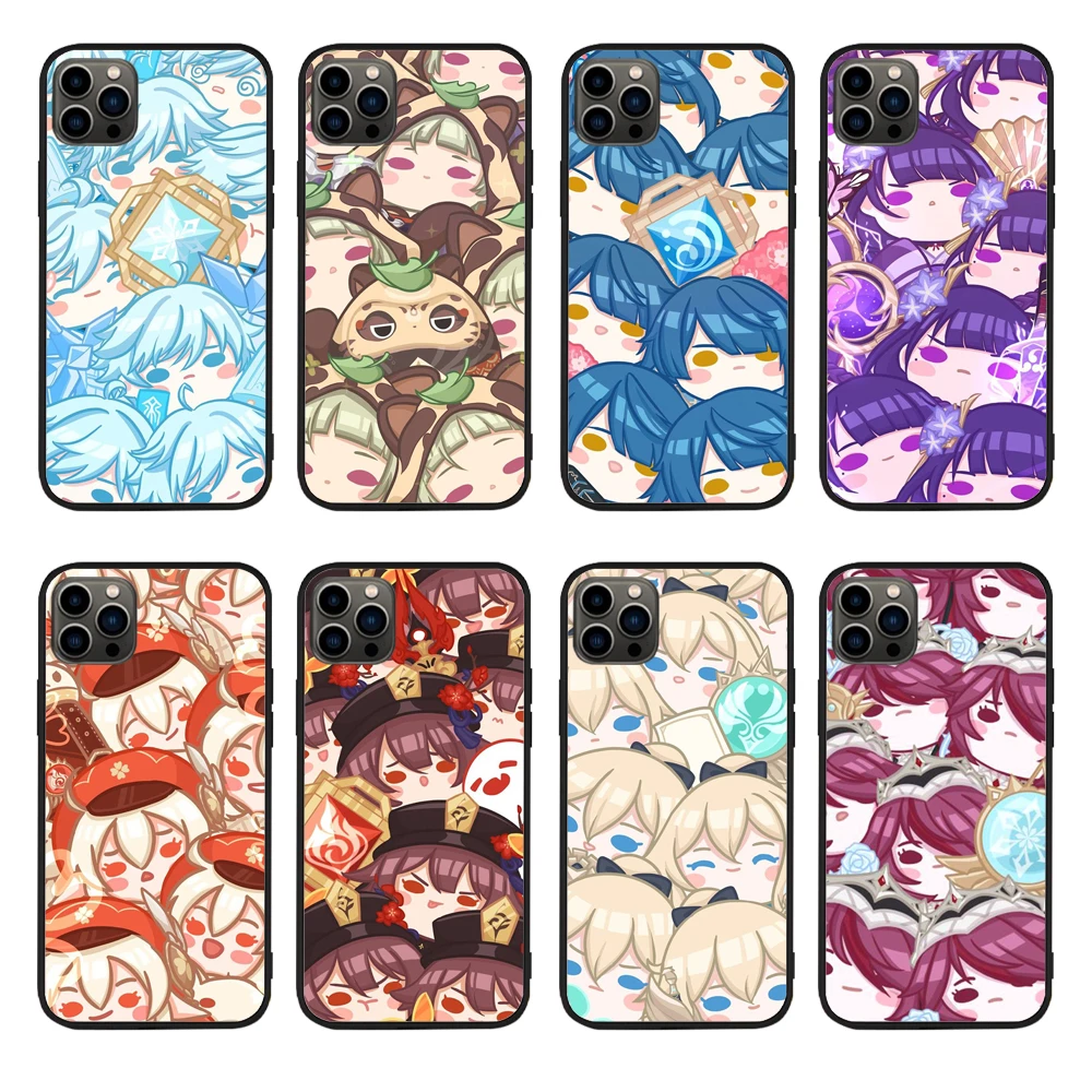 

Genshin Impact Phone Case For Apple iPhone 13 Pro Max 11 12 13Mini X XR XS 6 6s 7 8Plus Non-slip Phone Cover