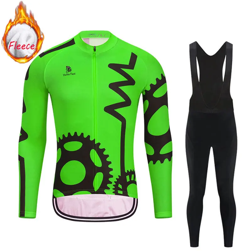 Новая профессиональная команда Зимняя Теплая Флисовая одежда для велоспорта