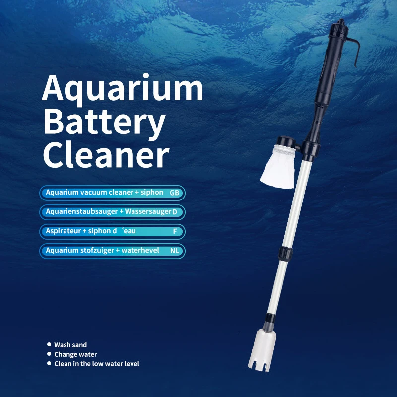 

Fish Tank Cleaning Water Changer With Adapter Aquarium Electric Water Pump Fish Manure Cleaning Tool Aquatic Pet Supplies Sale