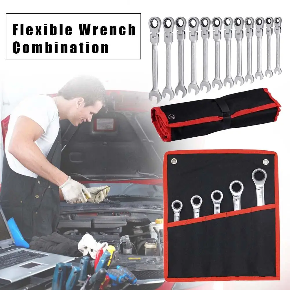 

5/12pc 8-19mm Keys Set Wrench Multitool Key Ratchet Spanners Set Of Tools Set Wrenches Universal Wrench Tool Car Repair Tools