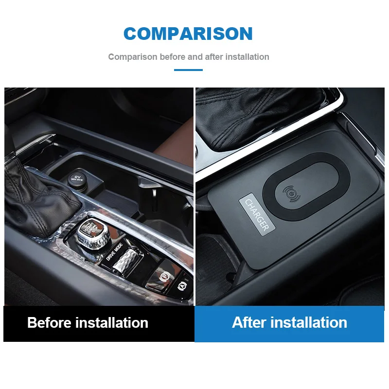 Автомобильное беспроводное зарядное устройство QI зарядная пластина для