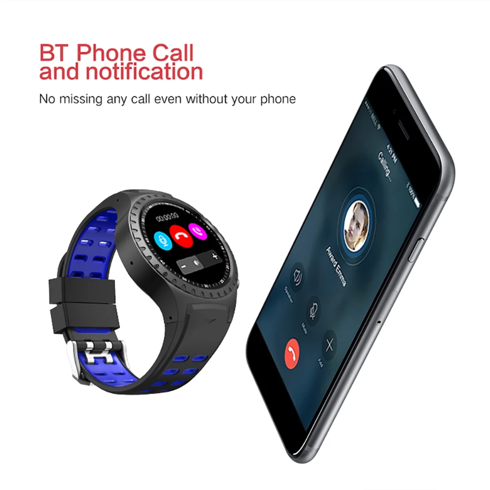 Спортивные Смарт-часы для мужчин 1 3 дюйма Bluetooth 4 0 GPS Компас Барометр шагомер
