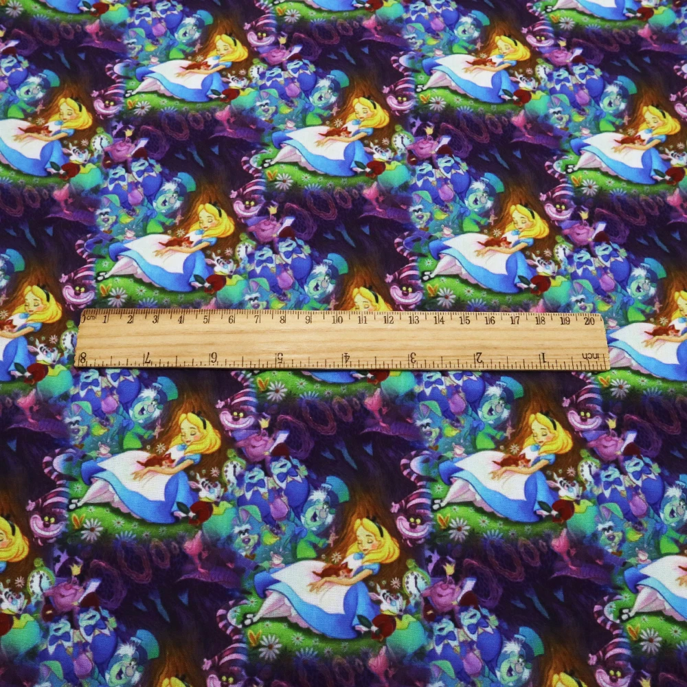 50*140 см, полиэстер, хлопок, ткань, мультфильм, принцесса, пэчворк, ткань с принтом, ткань для ткани, детская одежда платье для девочек c3697 - Цвет: 1063526001