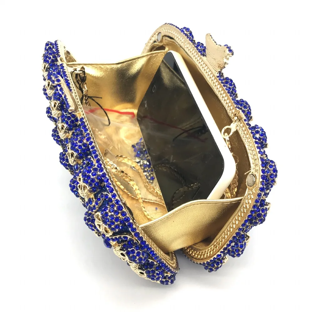 

2021 new diamond-encrusted dinner bag skull diamond hand bag empty hard box evening bag banquet dress women's bag