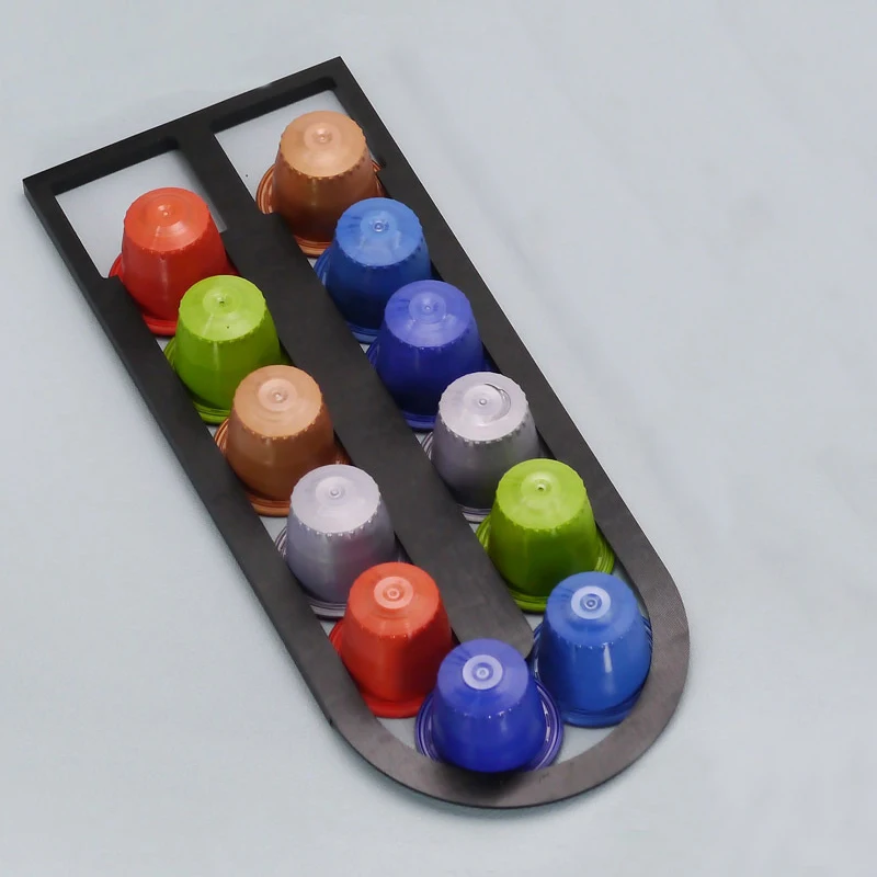 Органайзер для кофейных капсул подставка хранения практичный держатель полки