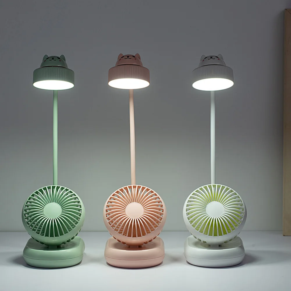 Новый светодиодный вентилятор для настольной лампы с USB зарядкой Настольный