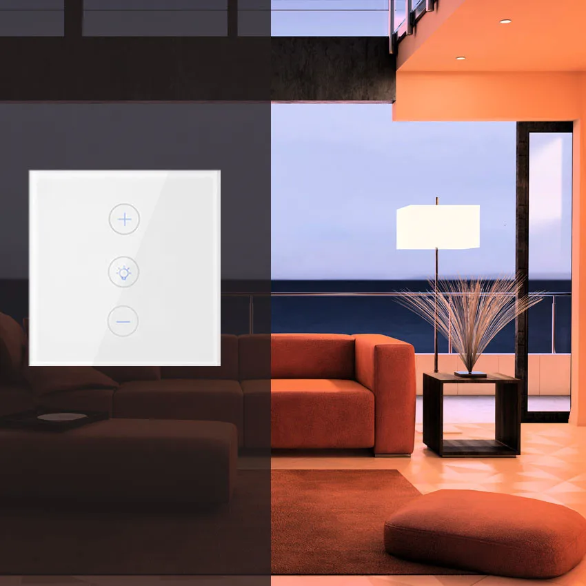Wifi умный светильник диммер настенный сенсорный выключатель стандарт ЕС/США