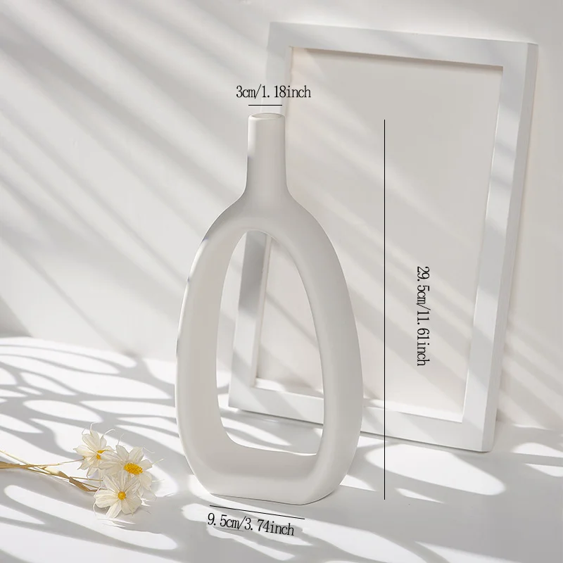 

Ins Nordic Ceramic Dry Flower Vase Desktop Decoration Flower Arrangement Crafts Flower Vases Home Decor Accessories Modern