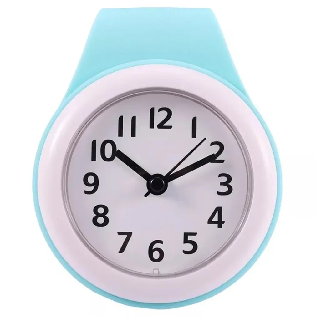 Настенные часы без батарейки бесшумные водонепроницаемые антизапотевающие на