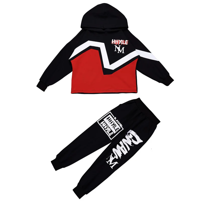 2019 Новая модная Осенняя детская одежда для хип-хопа костюм Одежда мальчиков