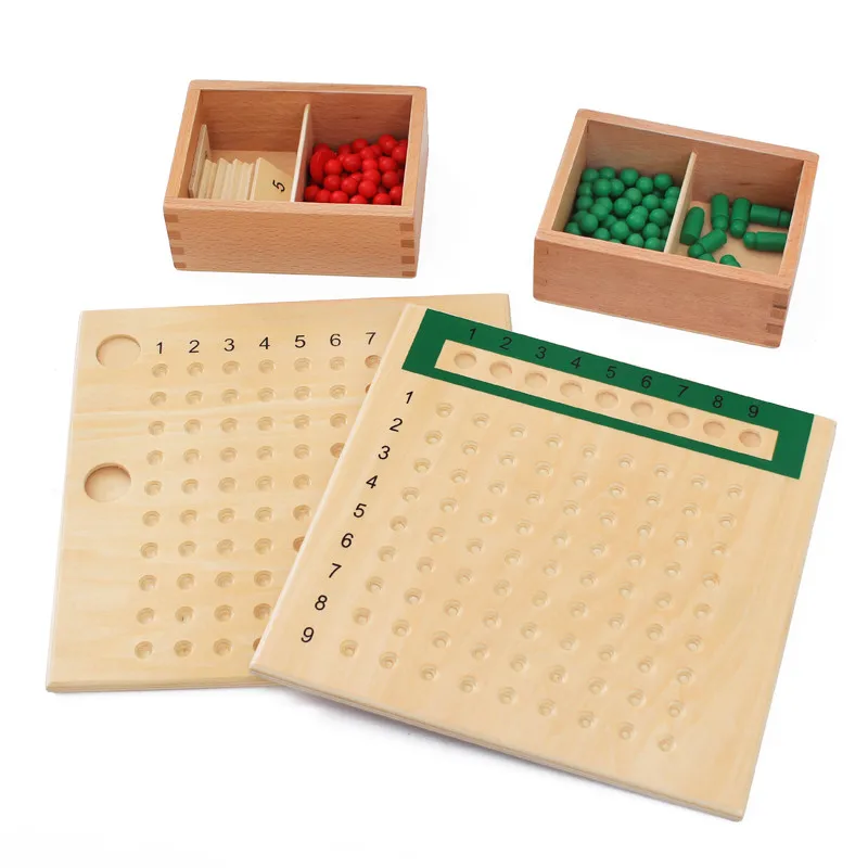 

Деревянные Монтессори математические материалы умножение и разделение образовательные обучающие игрушки для детей Juguetes Montessori YE2245H