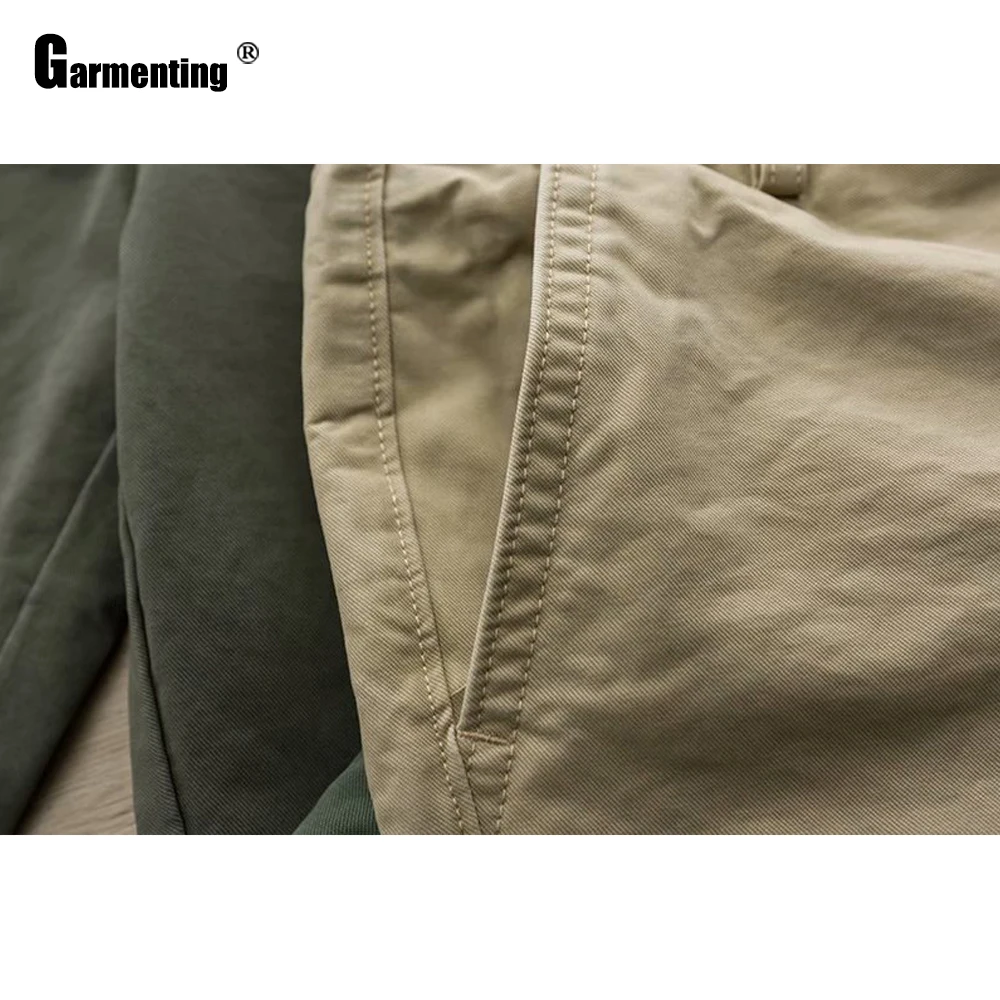 

Garmenting Men Short Bottom 2021 Summer Leisure Homme Shorts Casual Outdoor Green Khaki Male Cargo Shorts Mens Clothing 2021