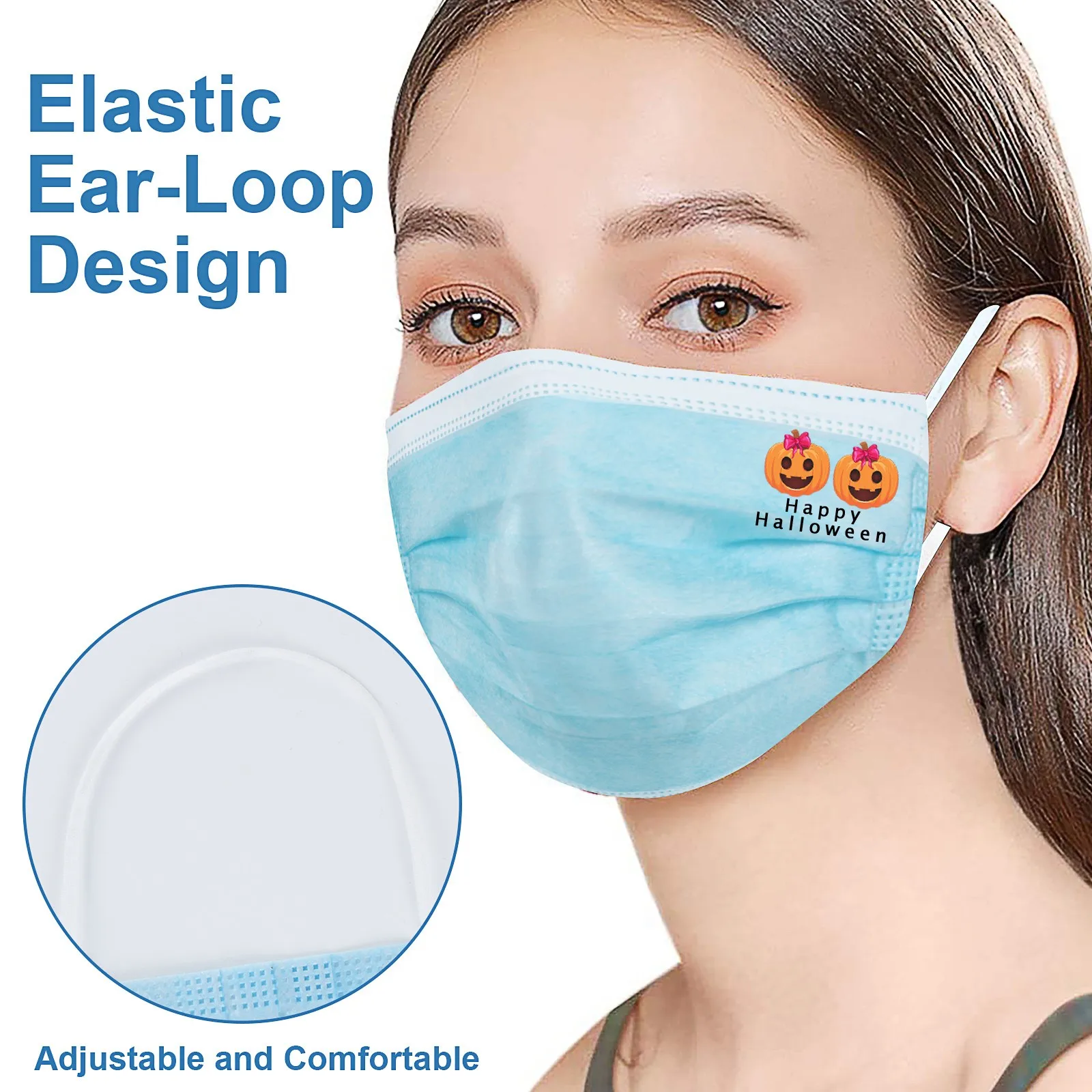 10 шт. Маска унисекс для взрослых одноразовая рта против пыли Реалистичная тушь