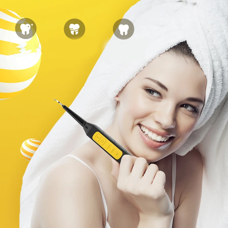 

Tooth Calculus Remover Electric Sonic Tooth Stains Tartar Tool Adjustable Modes USB Charging for Teeth SMJGood