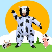 animal cow inflatable costumes halloween cosplay costumes purim party role play disfraz funny mascot suit for adult