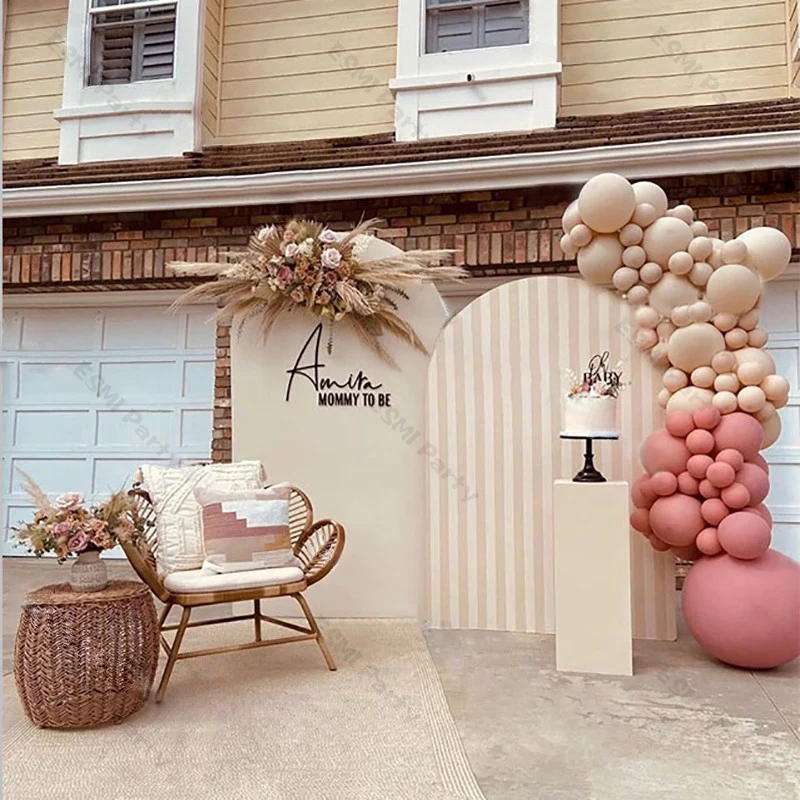 

Boho Wedding Party Dusty Pink Balloons Garland Arch Kit DIY Decoration Doubled Apricot Blush Nude Ballon Valentine's Day Decor