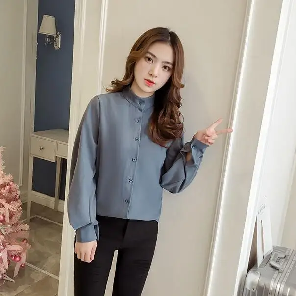 Женская блузка с рукавом-фонариком 2020 женские длинные хлопковые топы винтажные