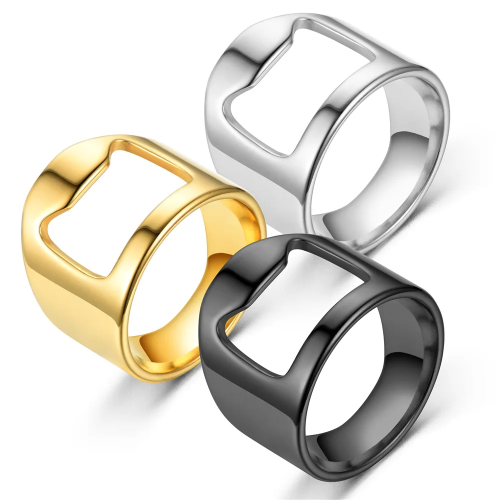 

Popular Fashion Creative Bottle Opener Ring Beer Can Opener Gadget Cool Bar Kitchen Accessories Personalized Jewelry Wholesale