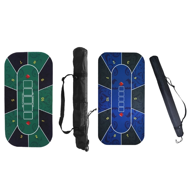 

Deluxe Suede Rubber Texas Holdem Pokers Tablecloth With Flower Pattern Casino Poker Set Board Game Mat Poker Accessory BX0D