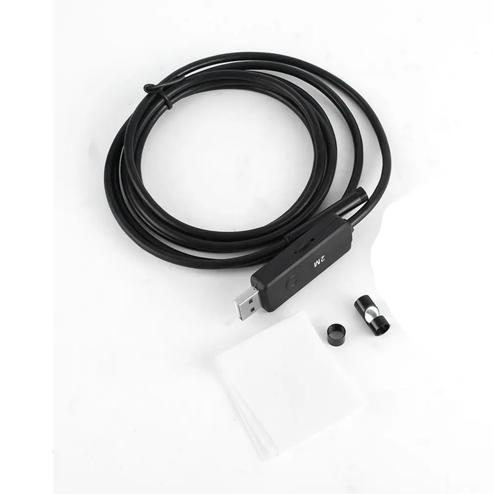 7 мм объектив 2 м 5 10 15 эндоскоп USB камера IP67 водонепроницаемый осмотр Гибкая Змея