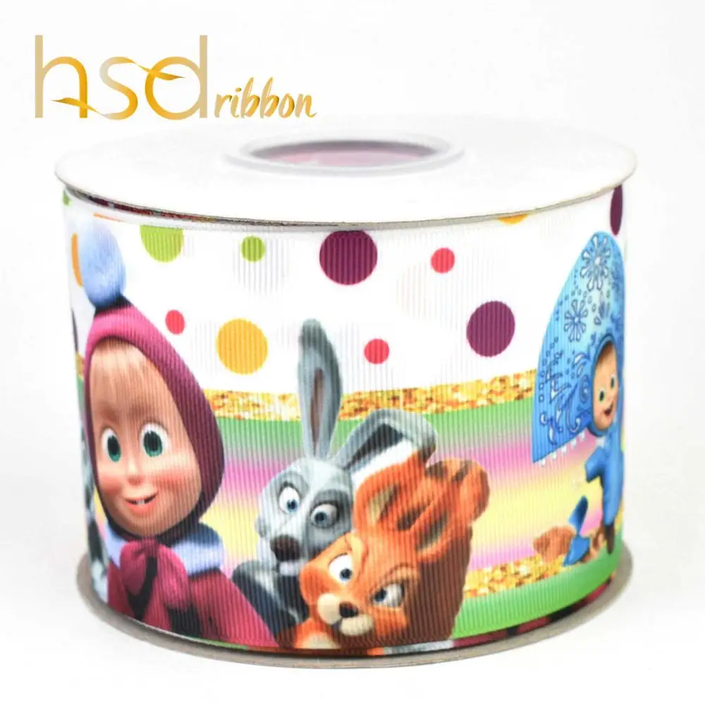 04 HSDCraft 22 мм 25 мм 38 мм 50 мм 75 мм Принцесса Серия HT Grosgrain лента 10 ярдов/рулон - Цвет: 04