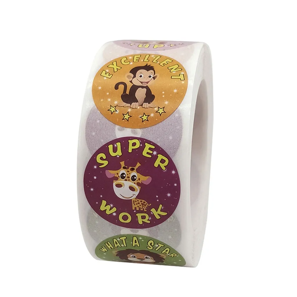 1000 шт. школьные наклейки 1 дюйм принадлежности для учеников Обучающие