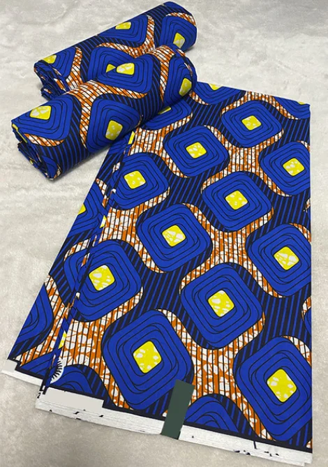 

100% Cotton Africa Ankara Prints Batik Fabric Real Wax Pagne Textile Sewing Dress Craft Tissu Top Quality African Patchwork