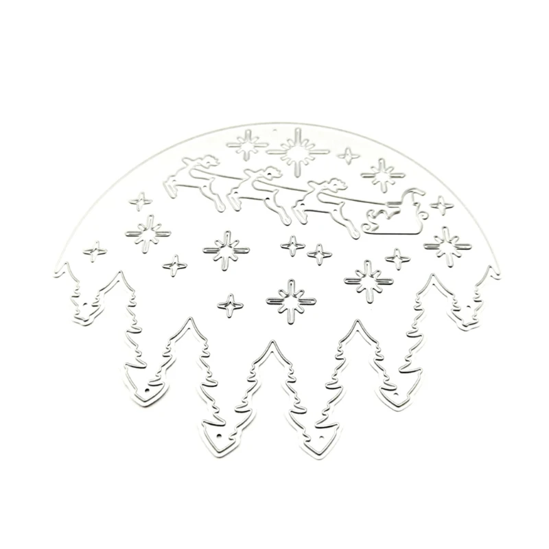 

Christmas Elk Metal Cutting Dies Stencil DIY Scrapbooking Album Paper Card Template Mold Embossing Craft Decoration