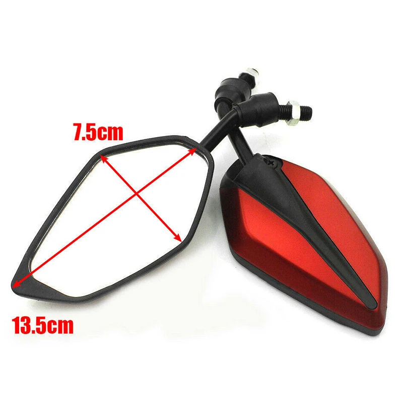 

10mm Universal Motorcycle Rearview Mirrors New Motorcycle Handlebar Rearview Mirror For Honda Suzuki Yamaha Scooter