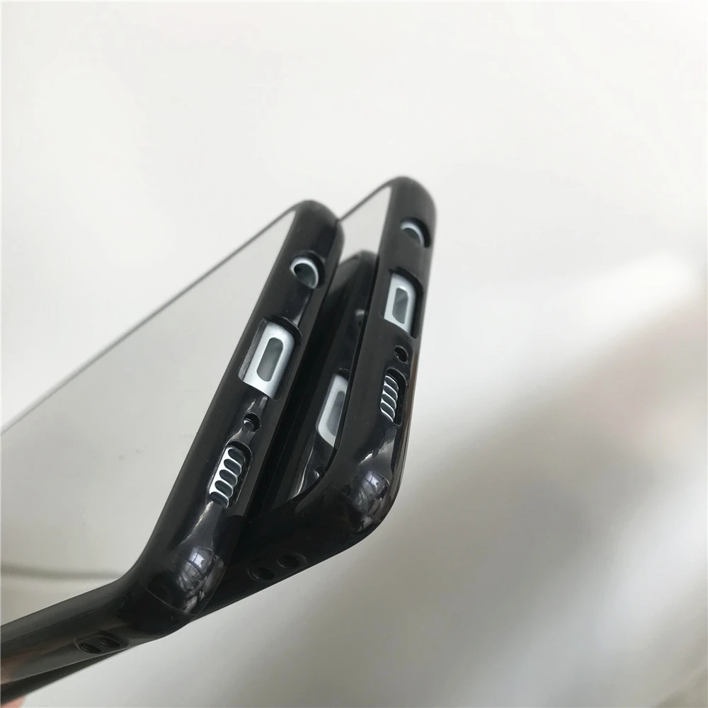 Black Bumper Mirror Plating Silicone TPU Case For Samsung Galaxy S10 S10E S9 S8 A10 A20 A30 A50 A70 M10 Cover Soft Phone Cases |