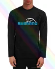 Новинка, футболка с длинным рукавом и логотипом Shimano для рыбалки, размер S 2Xl