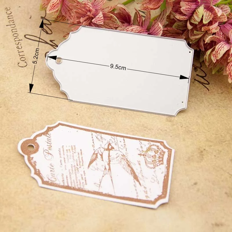 Скрапбукинг Бумажные режущие штампы бирки этикетка N117 | Дом и сад