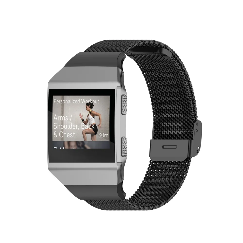 Браслет для Fitbit ionic Band смарт-часы ремешок ионная Нержавеющая сталь металлические
