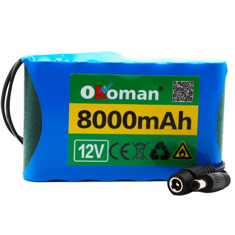 Okoman аккумулятор высокой мощности 8Ah 18650 перезаряжаемый комплект литий-ионных