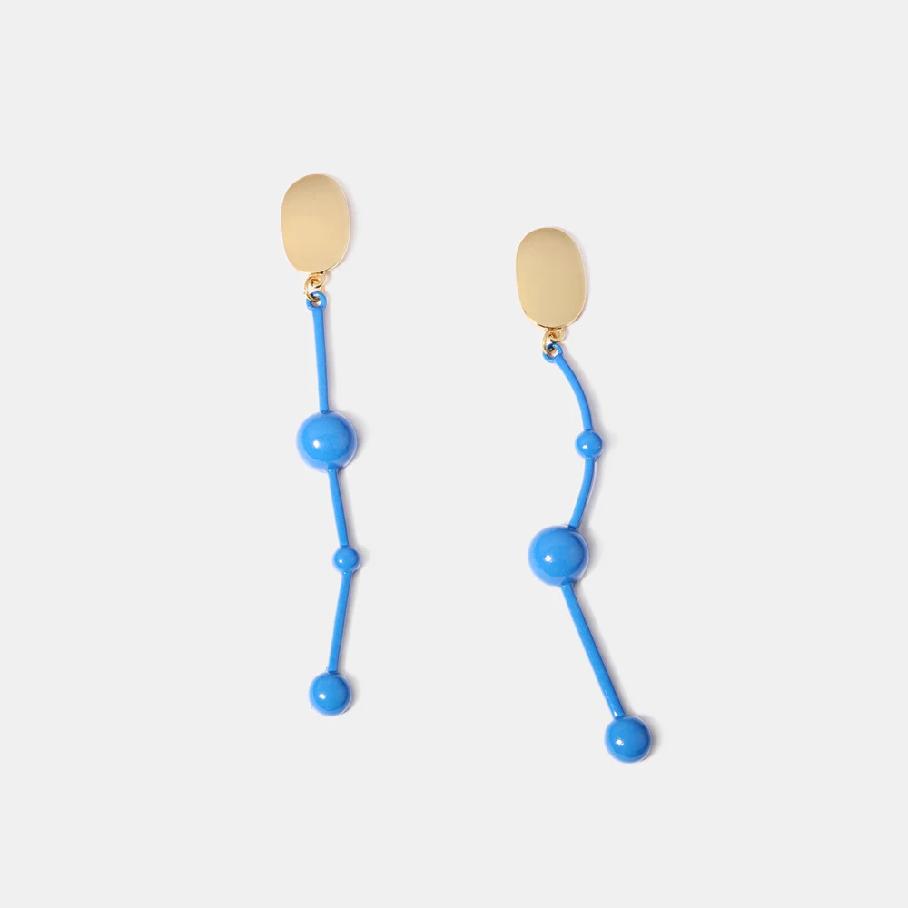 Модные Простые Длинные серьги креативные преувеличенные геометрические из