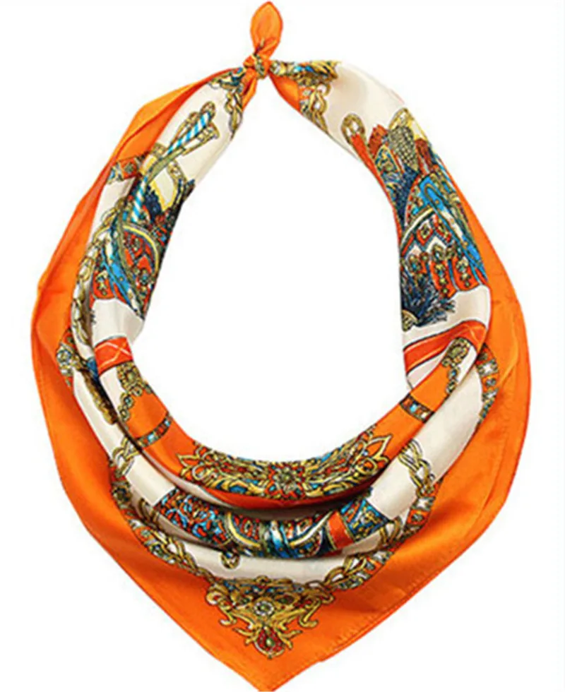 

1 Pc Chiffonstriped Scarf Small Square Occupation Fashion Accessoriesall-match Scarf Silk Scarf