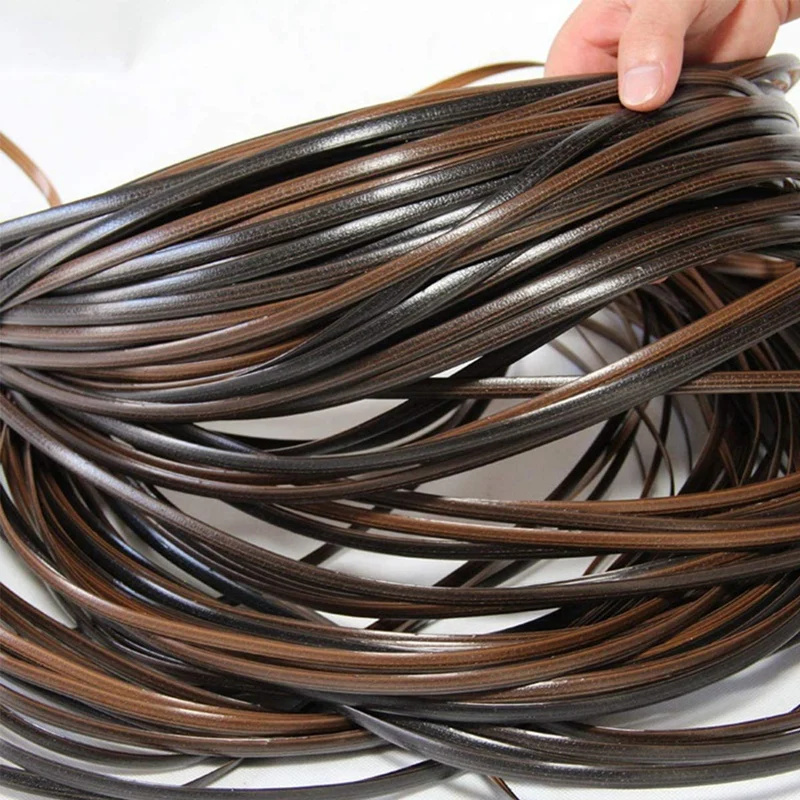 

Woven Rattan 1.2mm Gradient Flat Synthetic Rattan Used for Chair and Handbag Making Thick 8mm