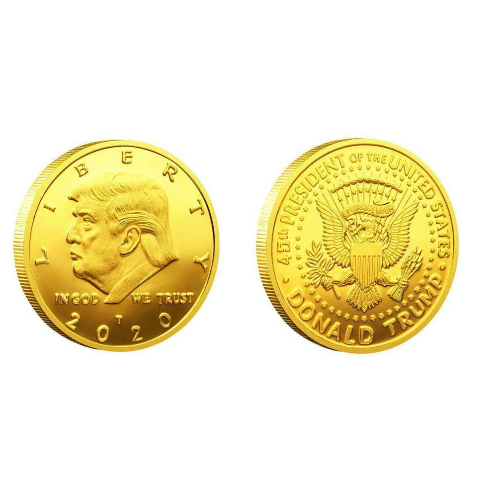 Дональд Дж. Памятная монета Трампа американский президент 45 го числа Новая Keep