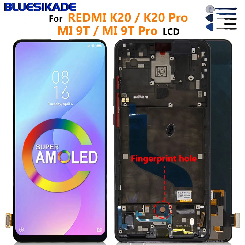 ЖК дисплей 6 39 дюйма для Xiaomi Mi 9T Pro сенсорный экран дигитайзер Redmi K20 запасные