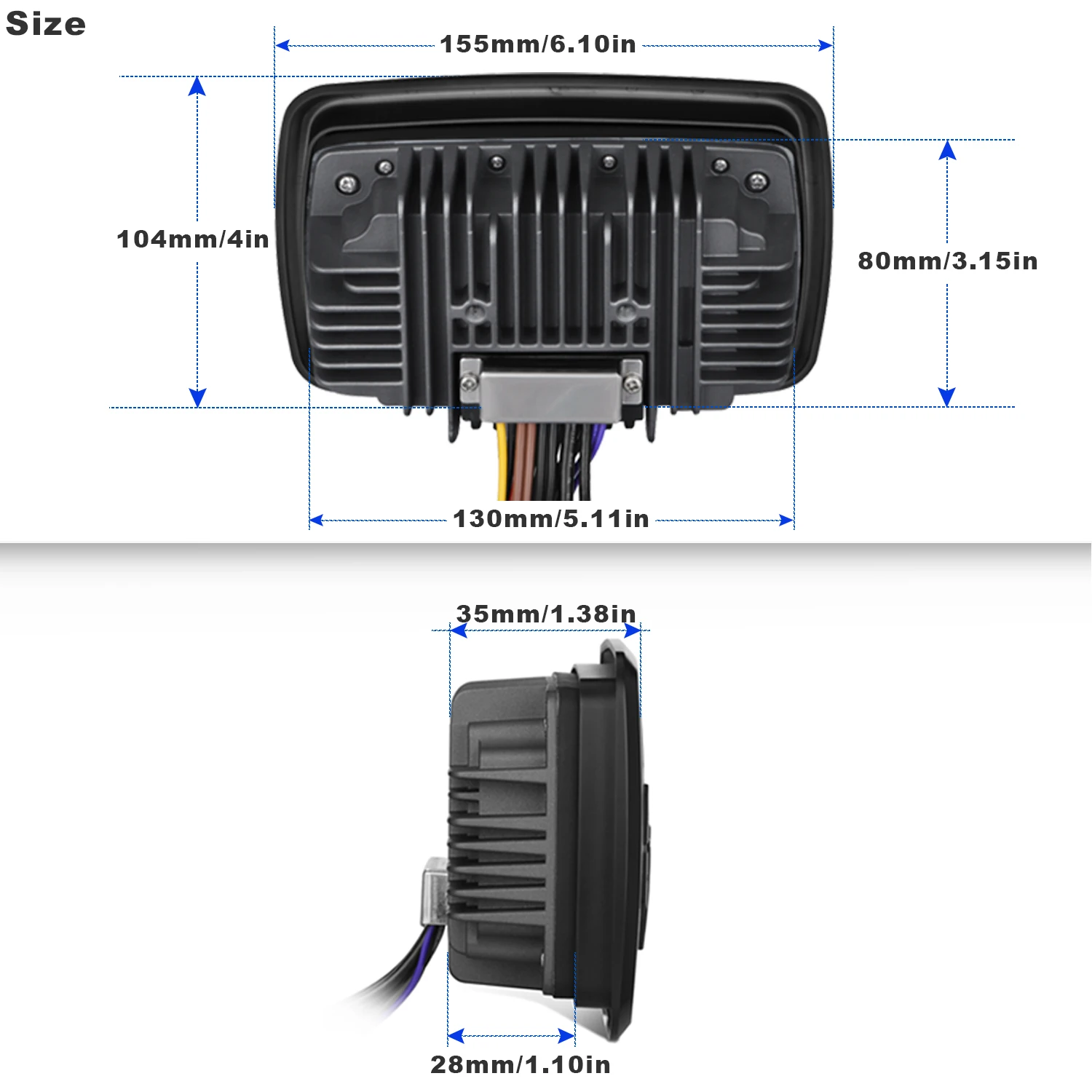 Waterproof Marine Boat Bluetooth Radio Stereo Sound System Digital Media Audio FM AM MP3 Player For ATV UTV Car Yacht Motorcycle |